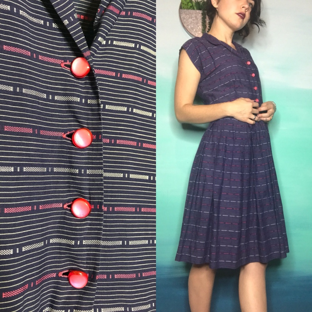 SOLD ❌Vintage• 1950’s Cotton Day Dress